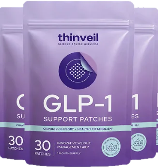 Pack de 3 sachets Thinveil Patches, approvisionnement de 3 mois